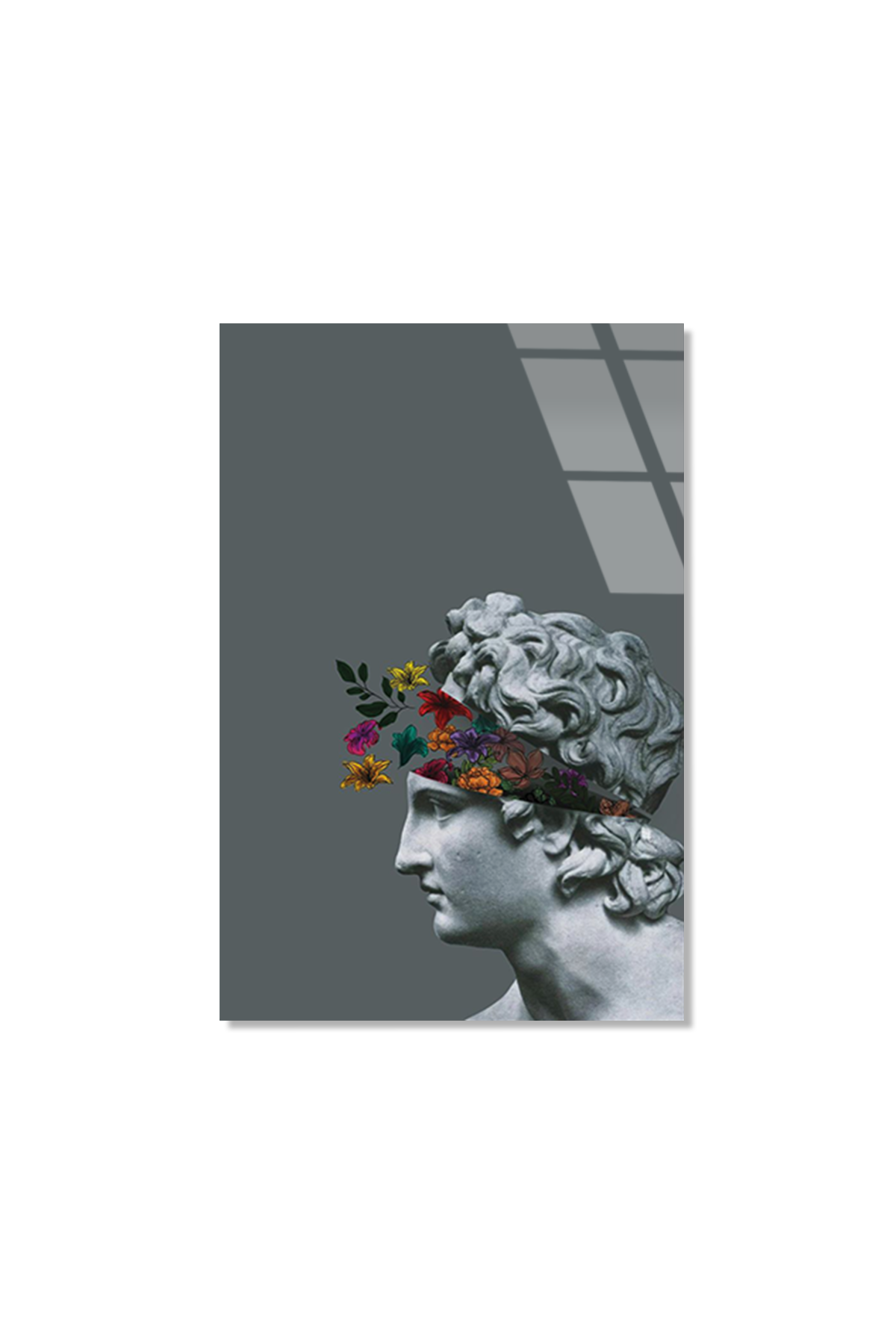 Modern Sanat Antik Heykel Cam Tablo | Vitraum