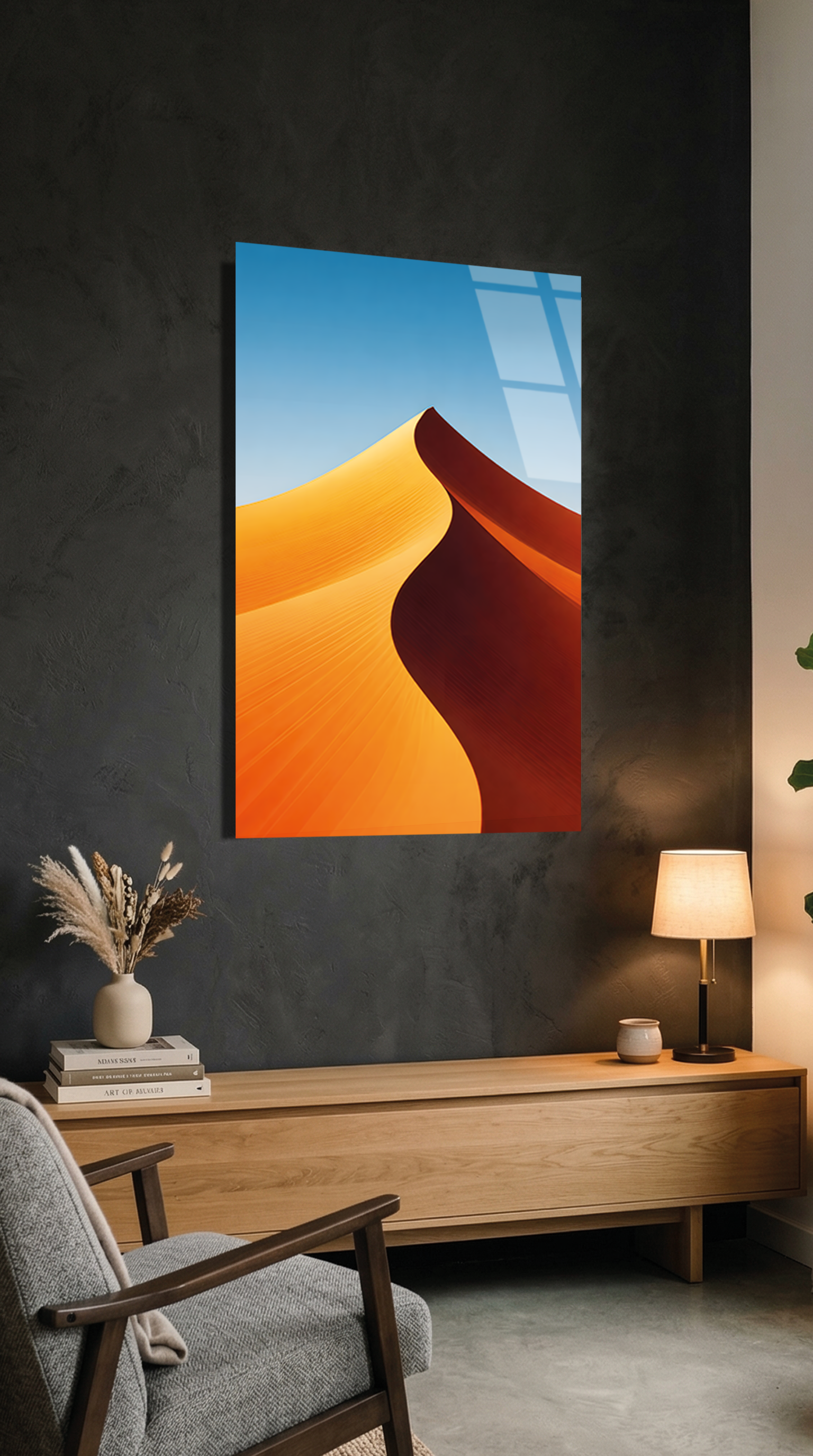 Çöl Manzarası Cam Tablo | Vitraum