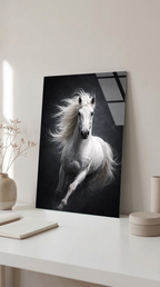 Beyaz At Cam Tablo | Vitraum