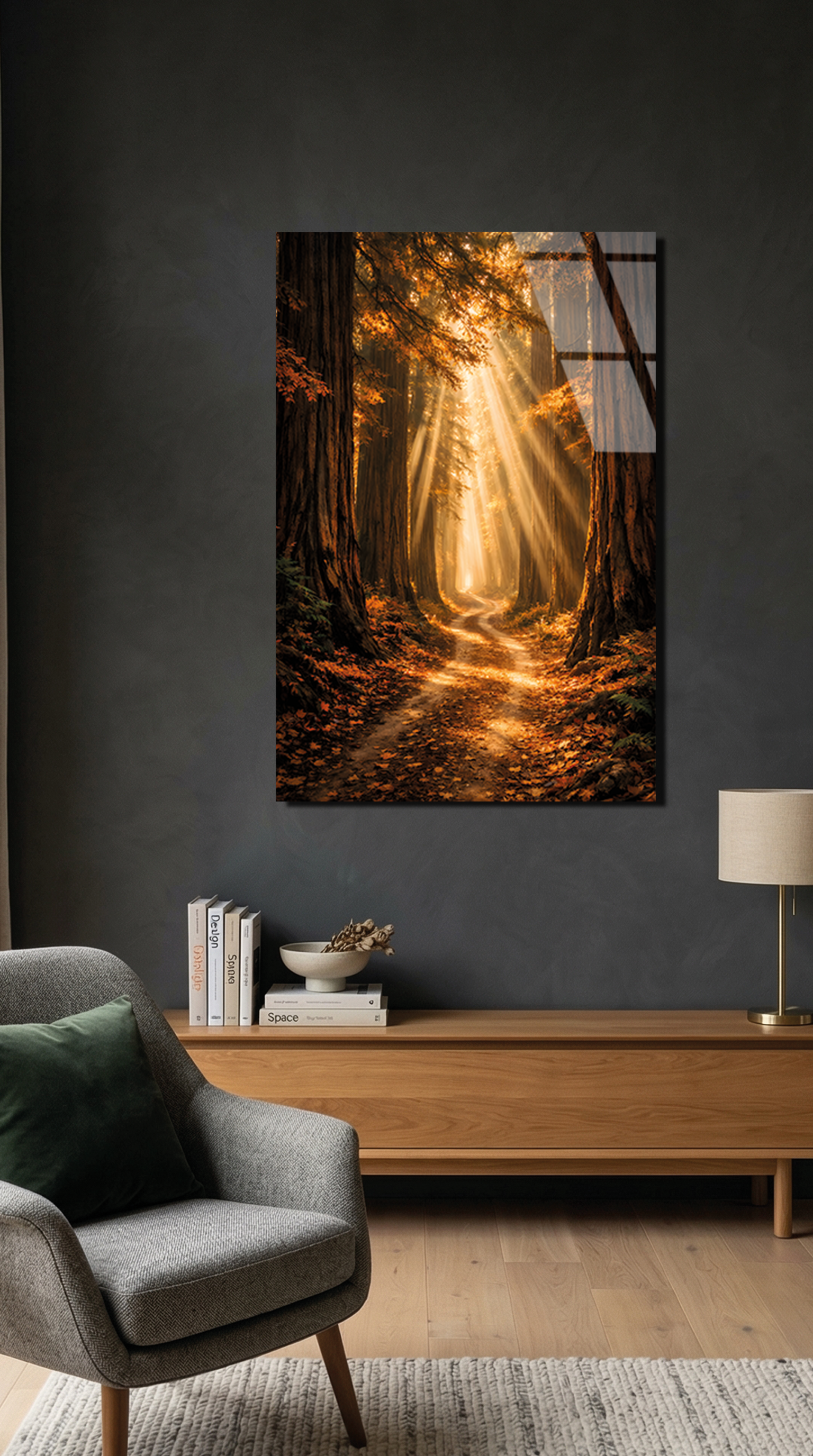 Orman Yolu Cam Tablo | Vitraum
