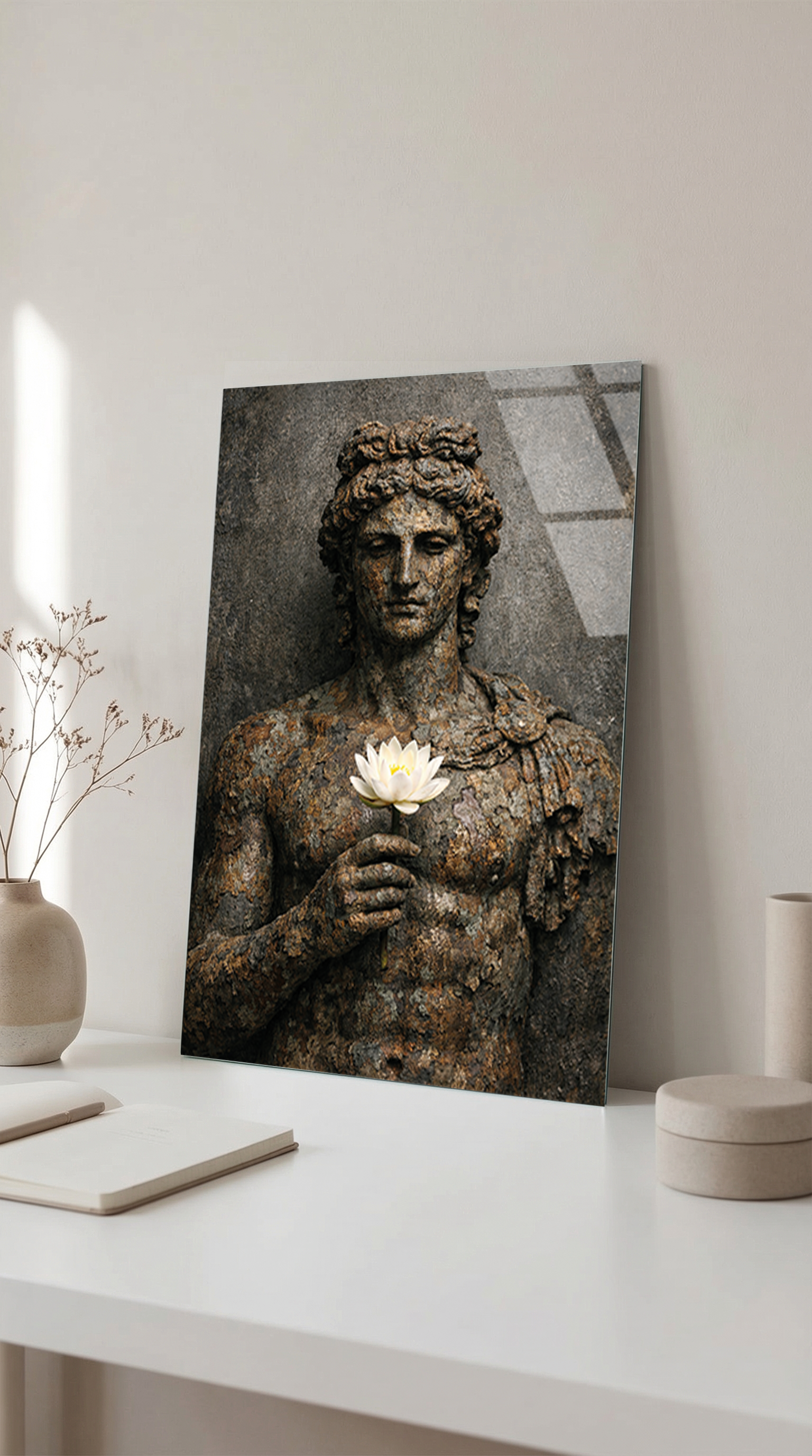 Apollo ve Beyaz Lotus Cam Tablo | Vitraum