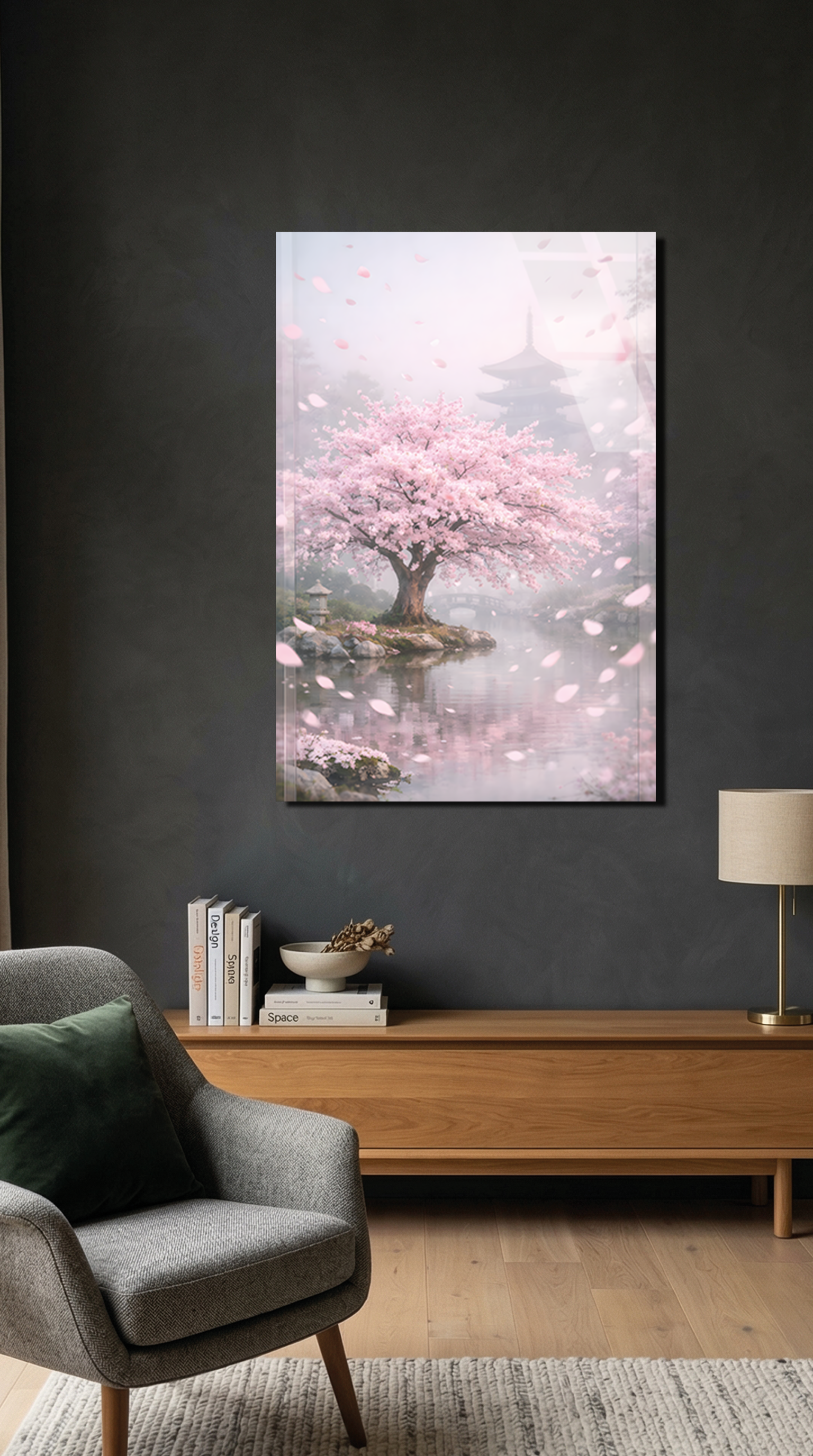 Sakura Ağacı Cam Tablo | Vitraum