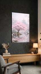 Sakura Ağacı Cam Tablo | Vitraum