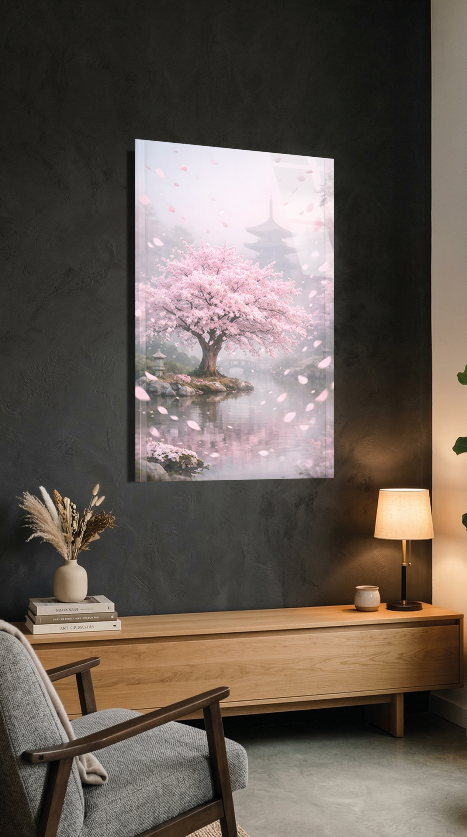 Sakura Ağacı Cam Tablo | Vitraum