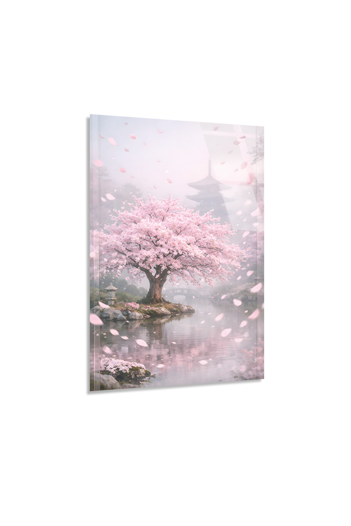 Sakura Ağacı Cam Tablo | Vitraum