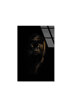 Siyah Panter Cam Tablo | Vitraum