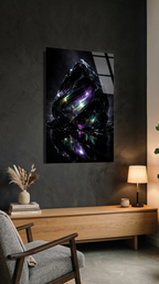 Volkanik Obsidyen Cam Tablo | Vitraum
