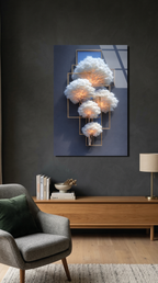 Bulut Ağaçları Cam Tablo | Vitraum