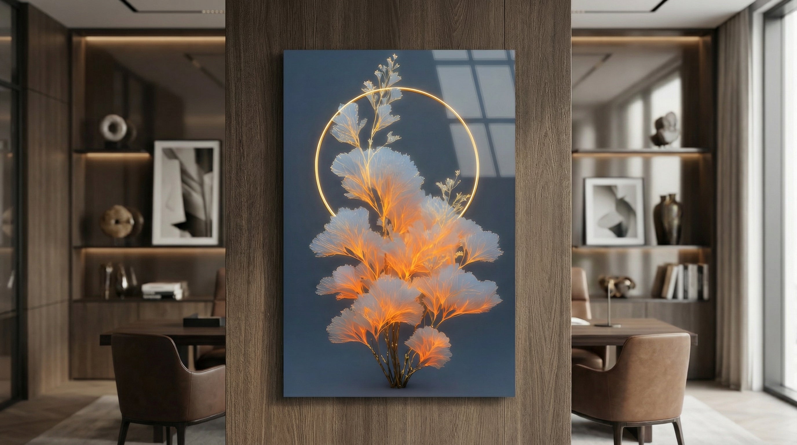 Altın Aura Cam Tablo 3