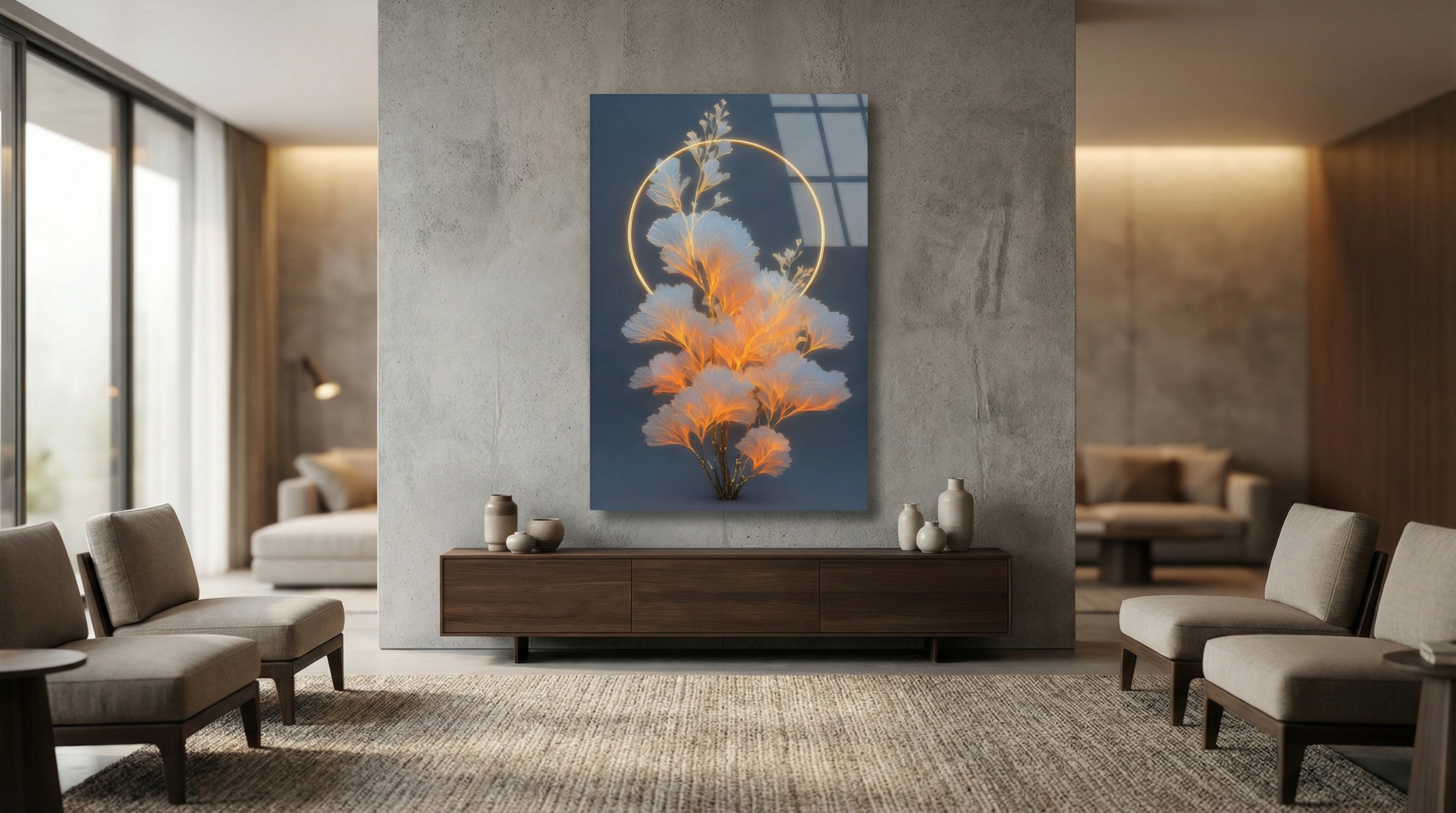 Altın Aura Cam Tablo 4