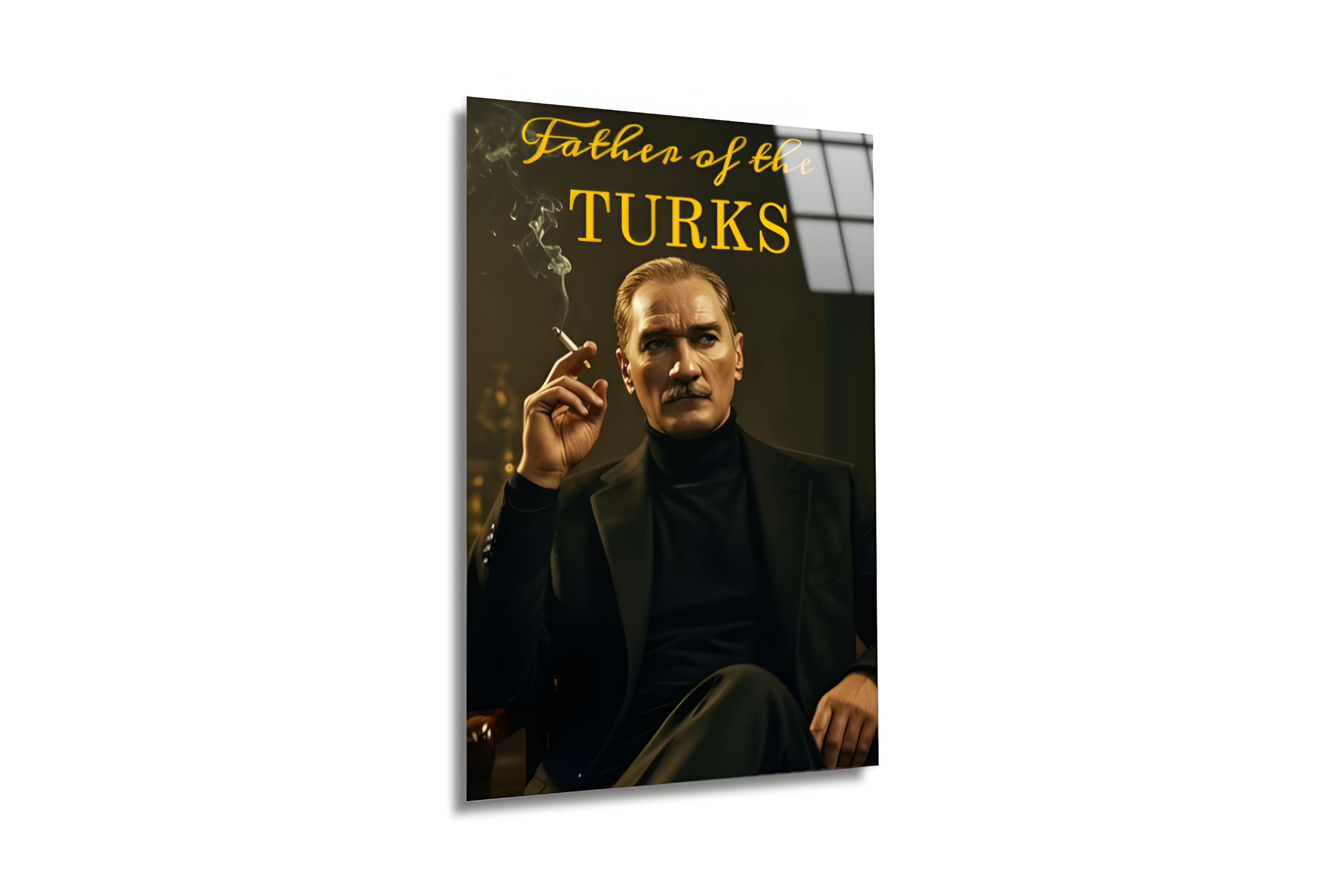 Atatürk Cam Tablo - Father of the Turks 2