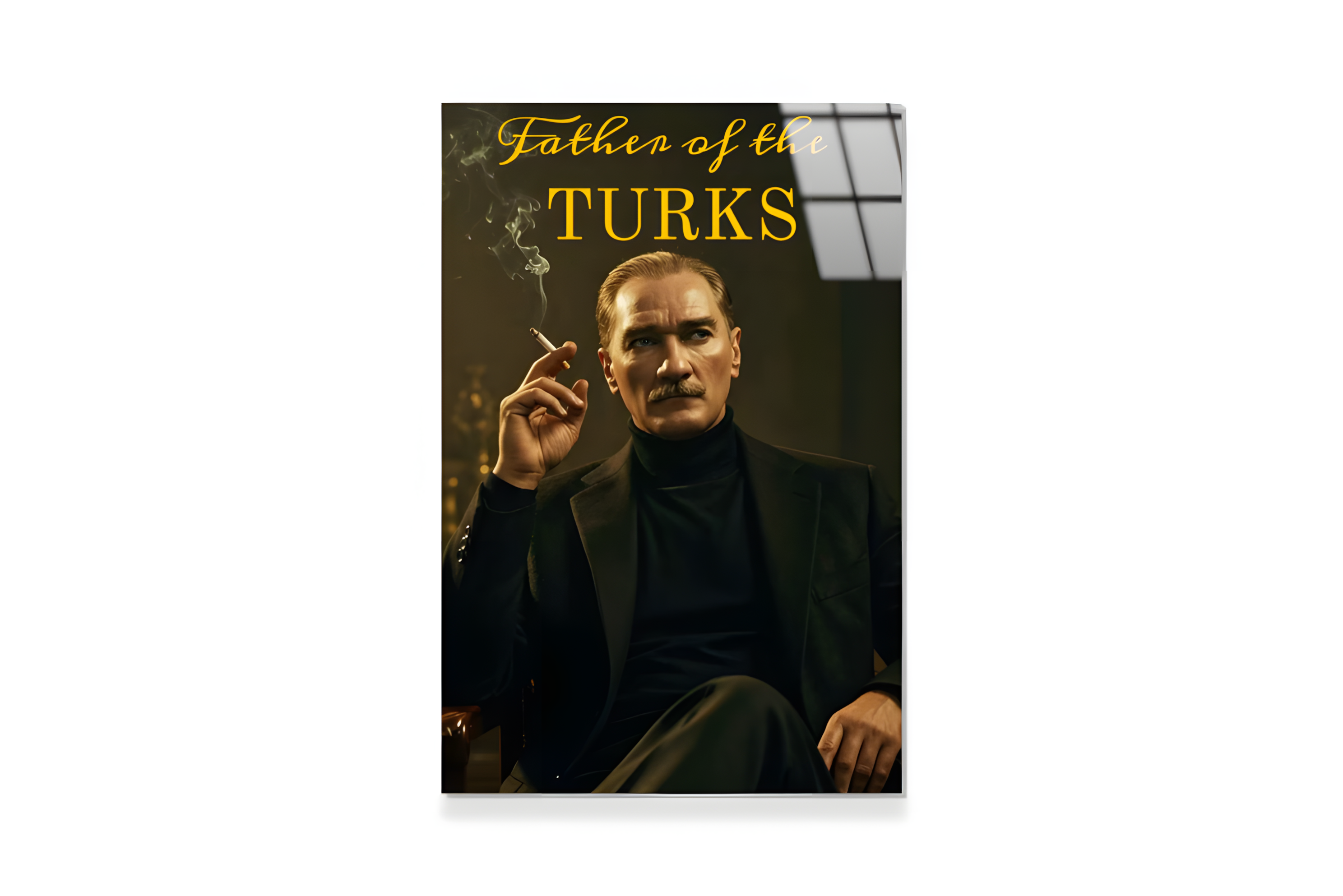 Atatürk Cam Tablo - Father of the Turks 3

