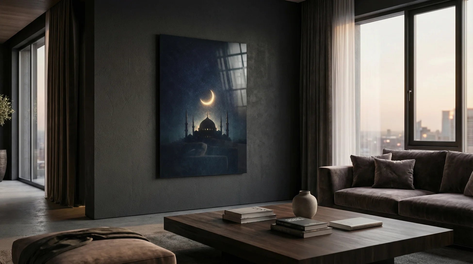 Cami Temalı Cam Tablo 1