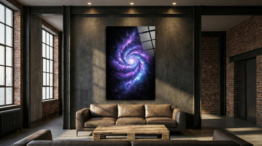 Galaksi Girdabı Cam Tablo 1