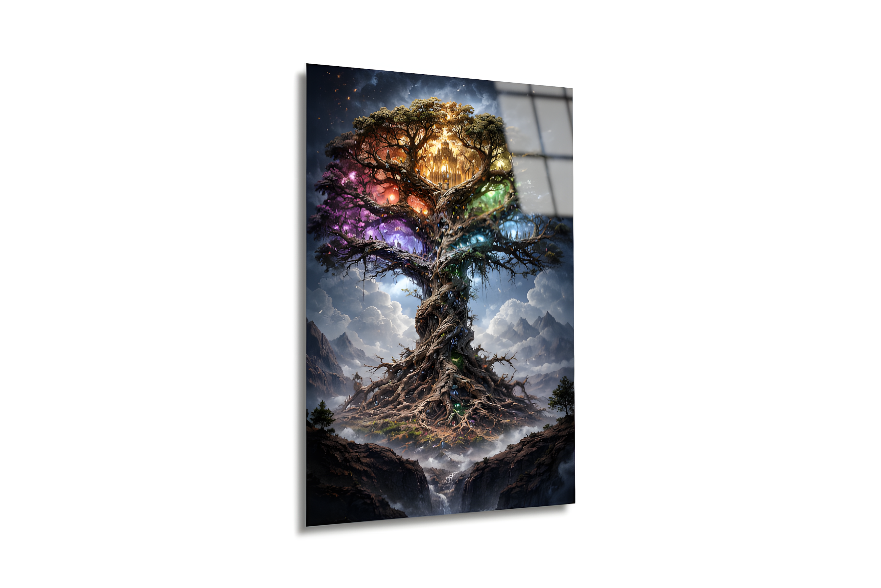 Kâinat Ağacı Cam Tablo 2