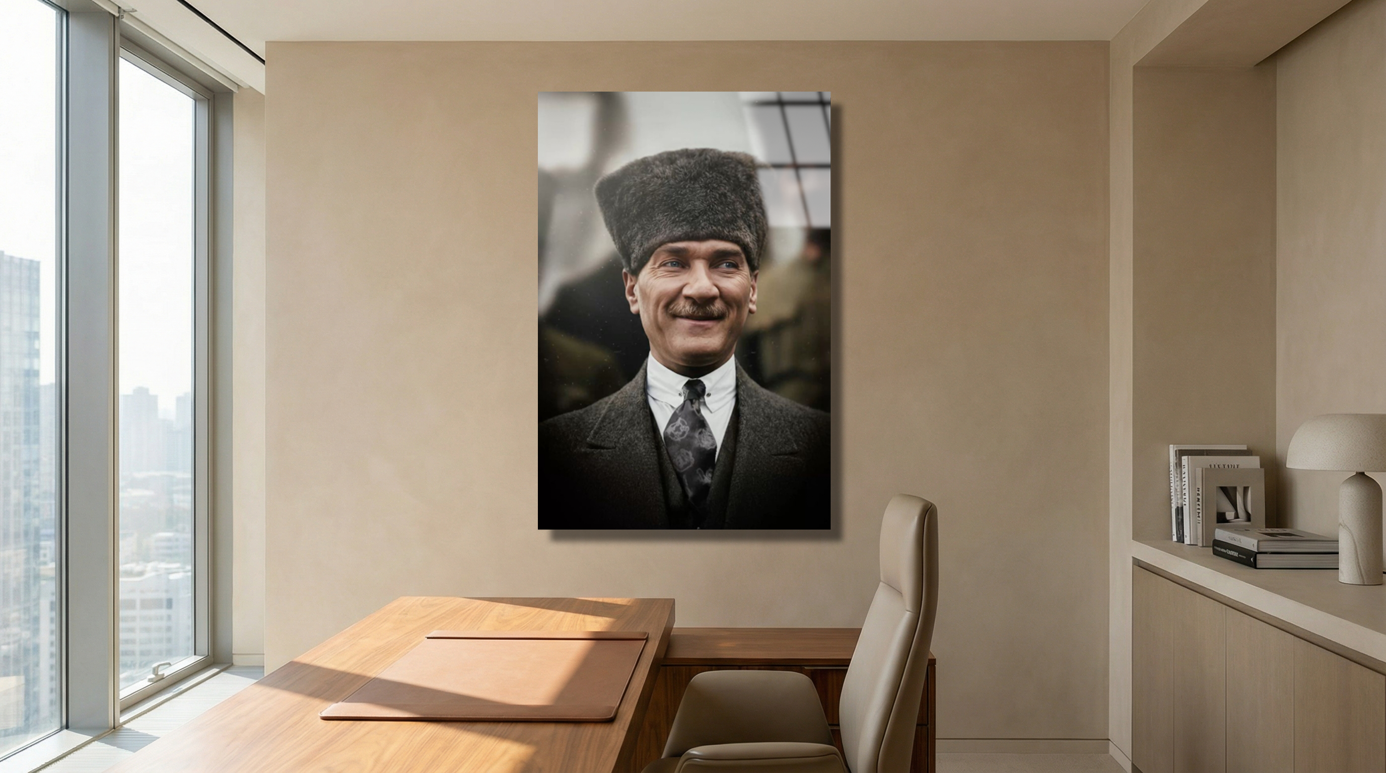 Mustafa Kemal Atatürk Cam Tablo