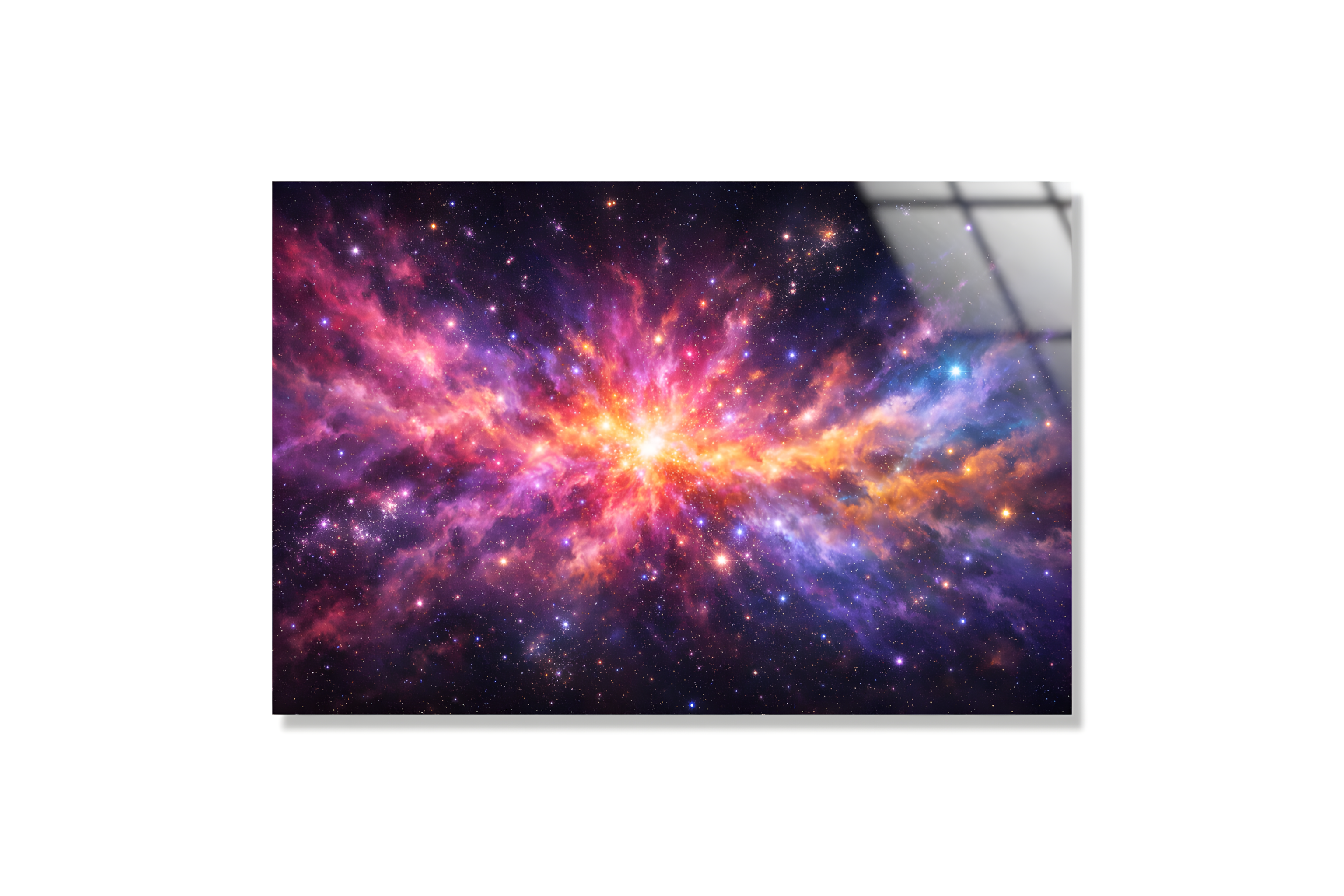 Parlak Yıldızlar ve Nebula Cam Tablo 3