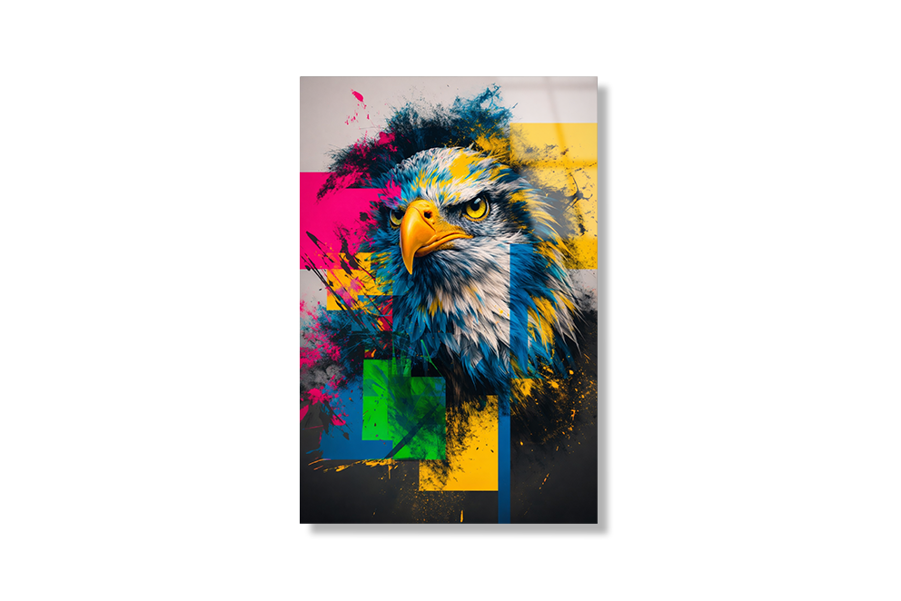 Renklerin Hakimi Kartal Cam Tablo 2