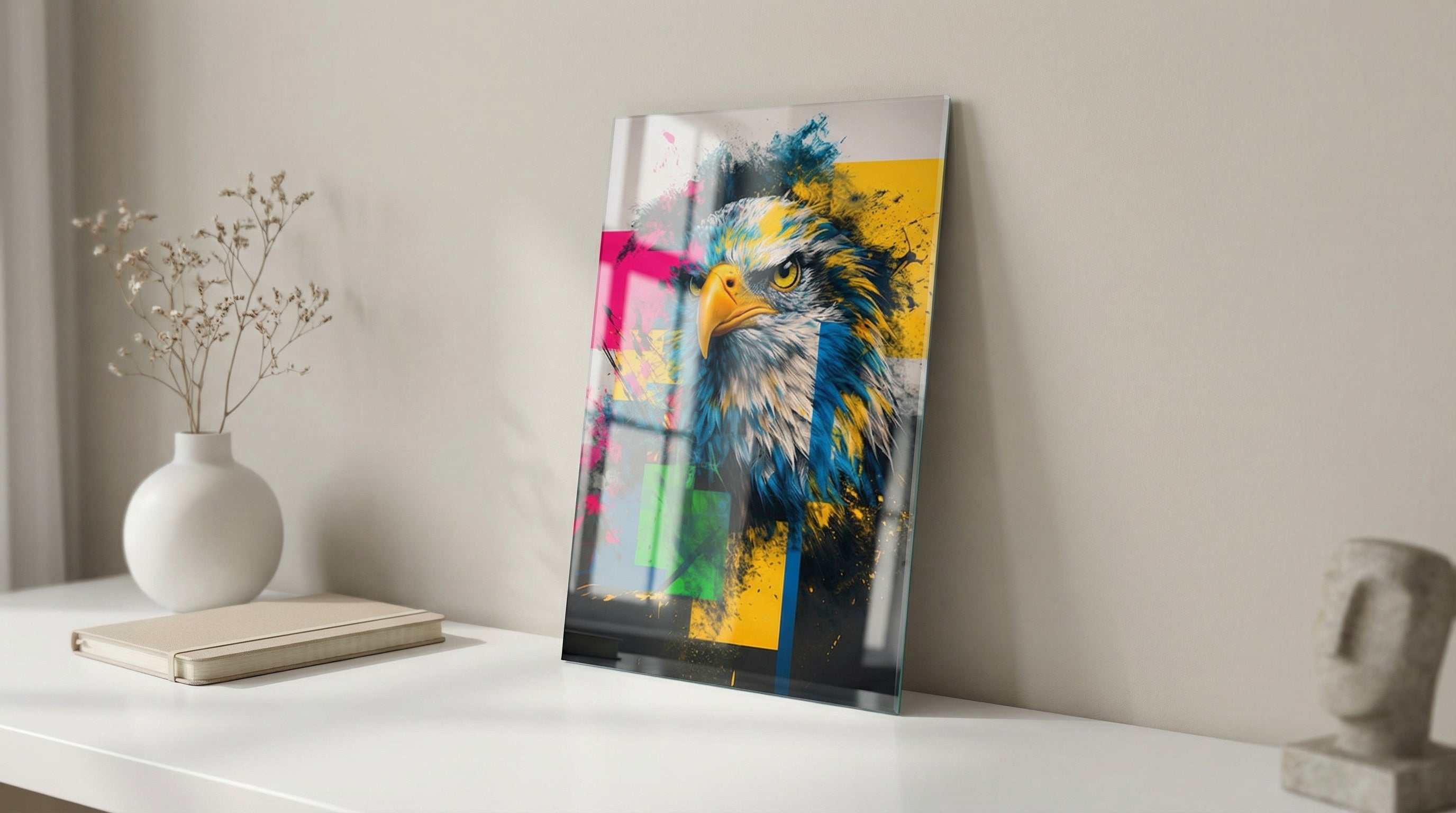 Renklerin Hakimi Kartal Cam Tablo 4
