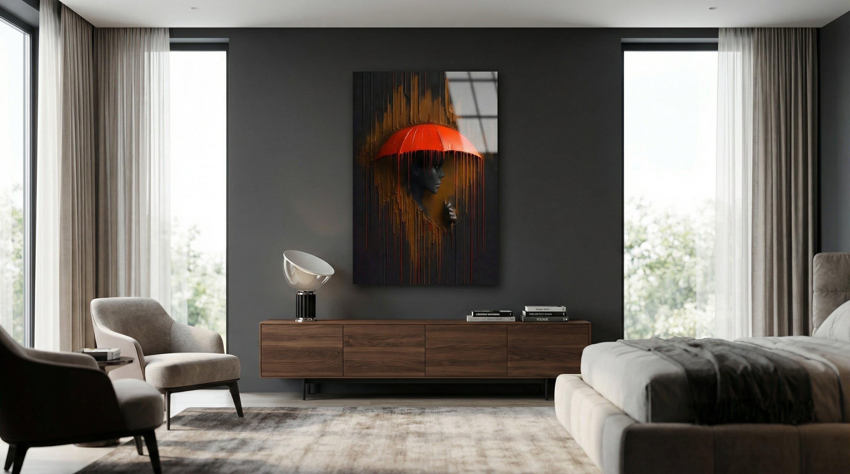 Sessiz Sağanak Cam Tablo 4