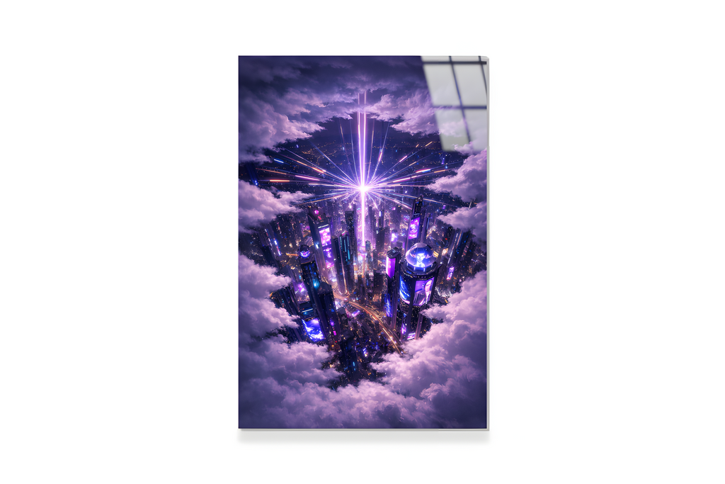 Siber Şehir Cam Tablo 3