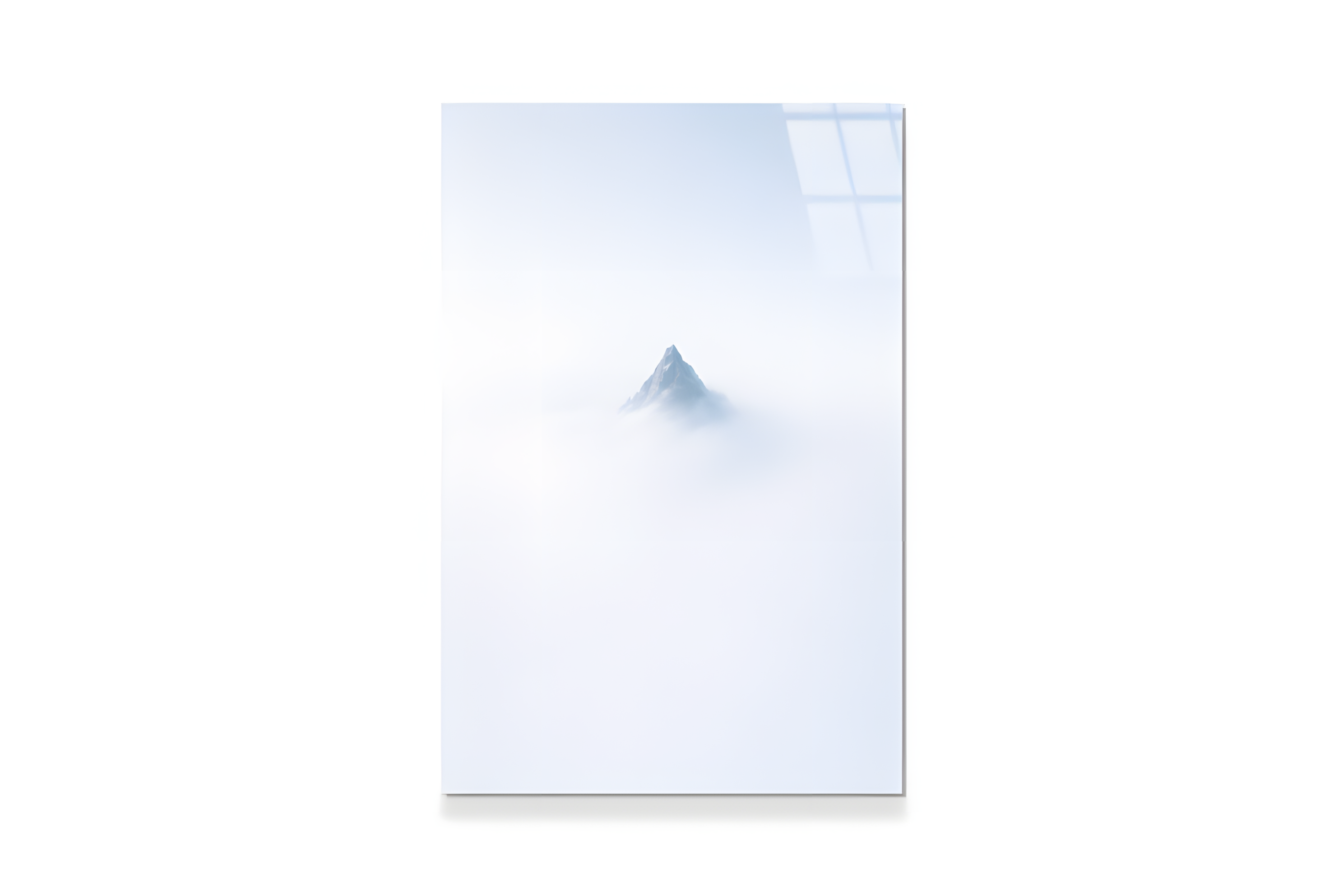 Sisli Dağ Zirvesi Cam Tablo 3