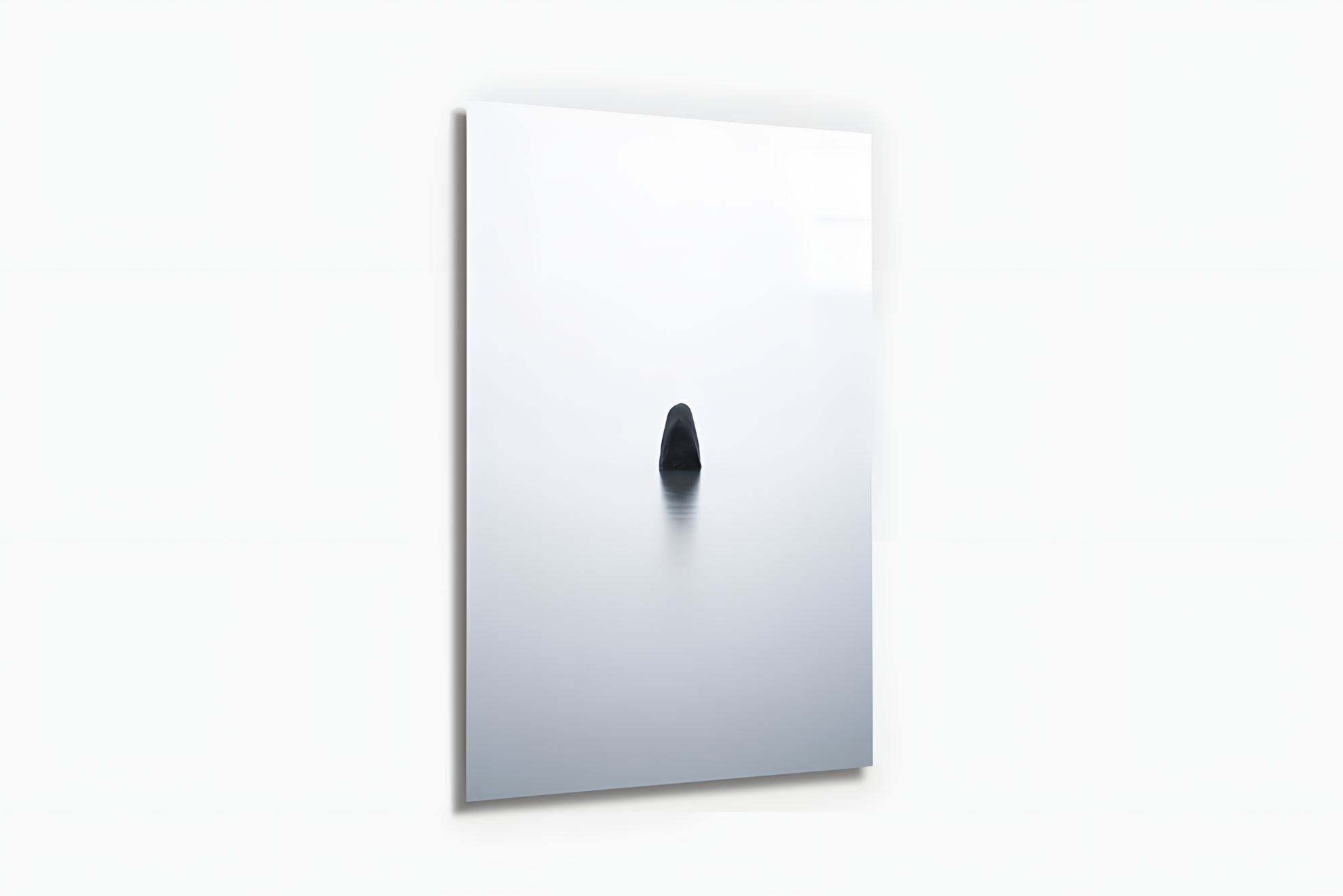 Sonsuz Huzur ve Siyah Kaya Cam Tablo 2