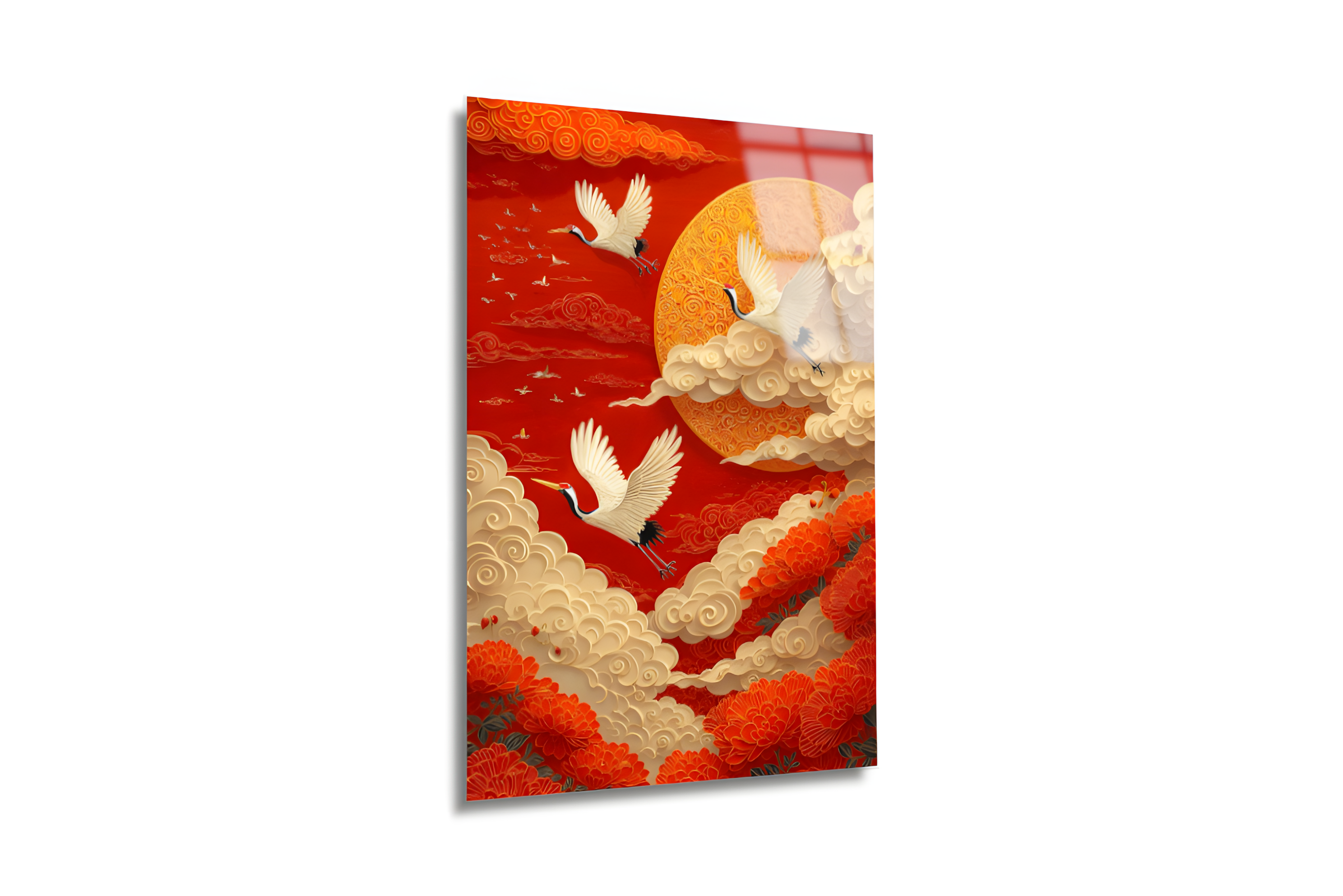 Turnaların Yükselişi Cam Tablo