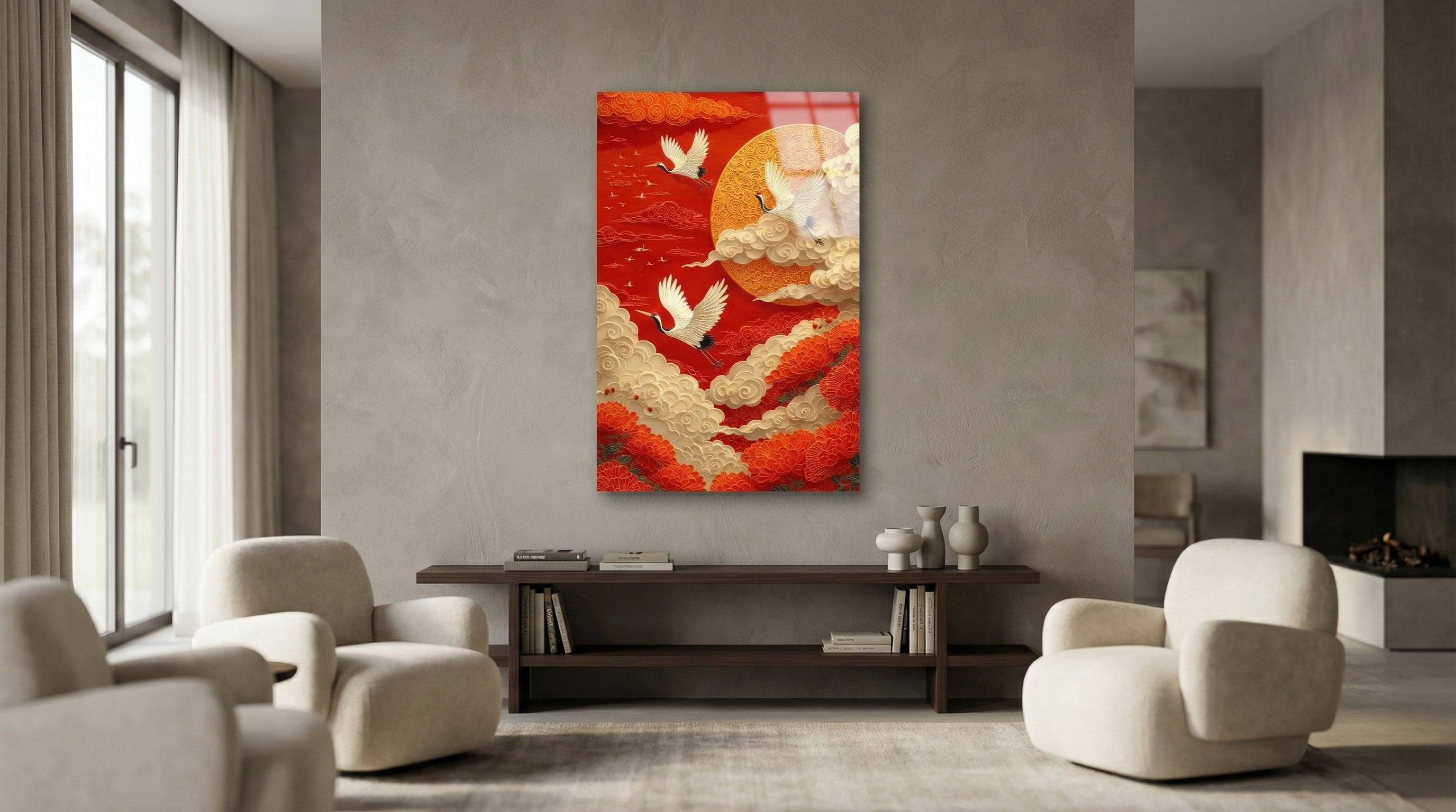 Turnaların Yükselişi Cam Tablo 4