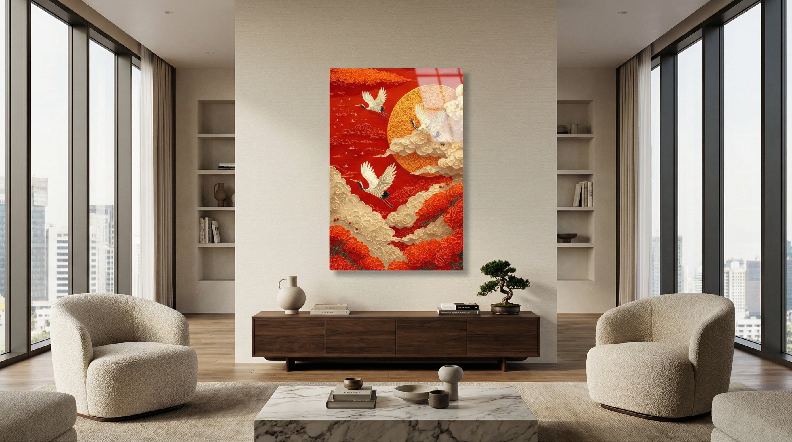 Turnaların Yükselişi Cam Tablo 5