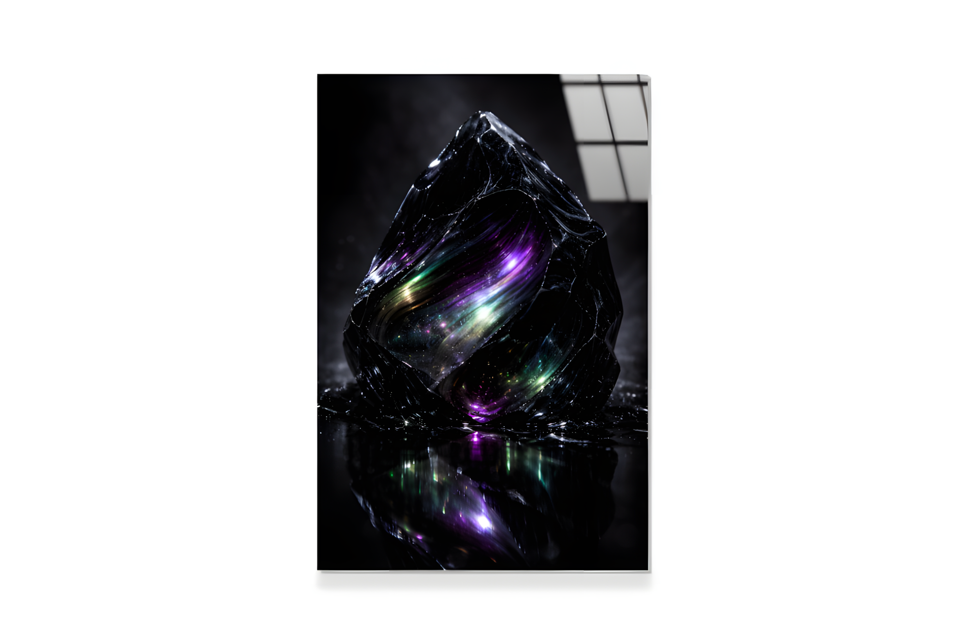 Volkanik Obsidyen Cam Tablo 3