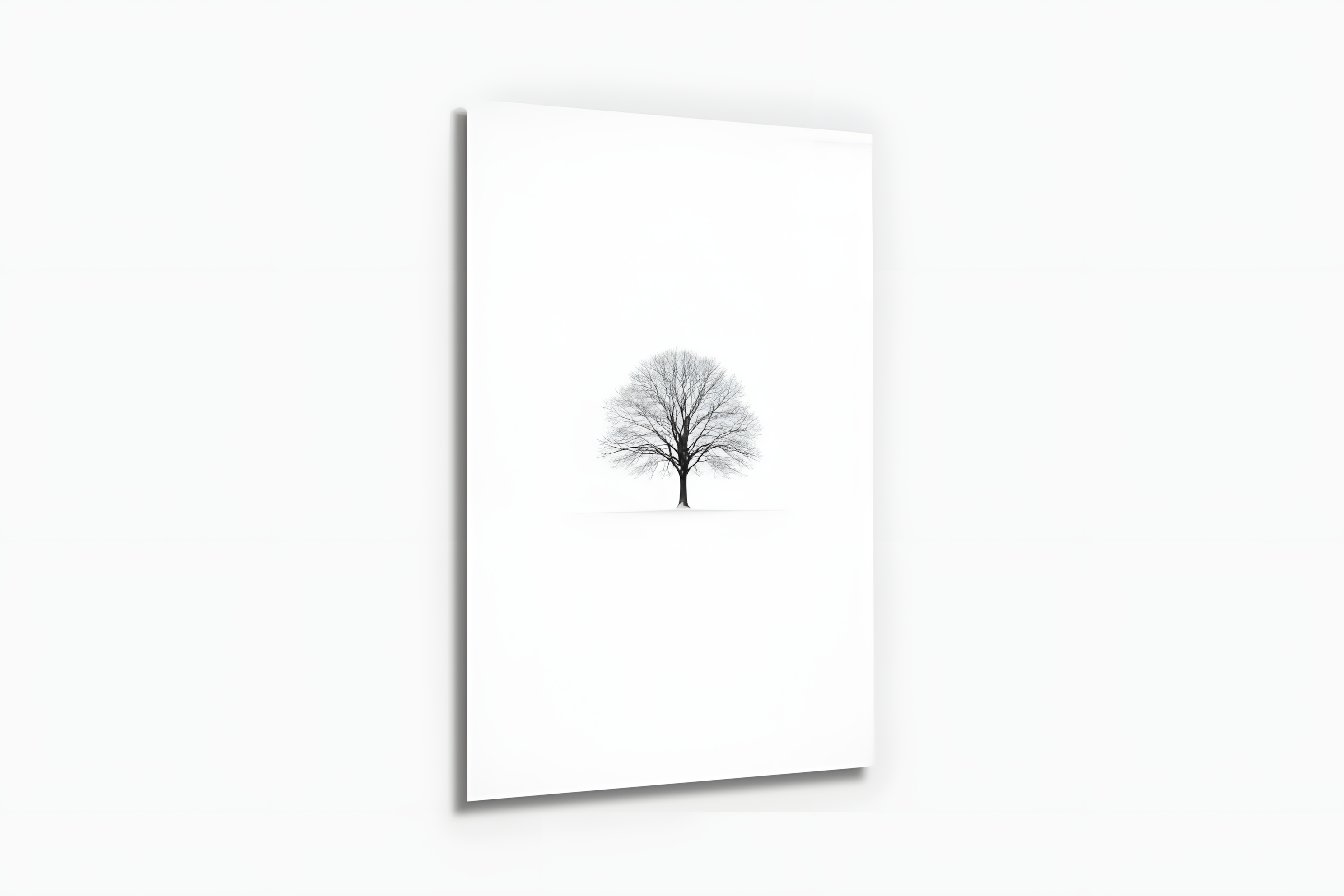 Yalnız Ağaç Cam Tablo 2