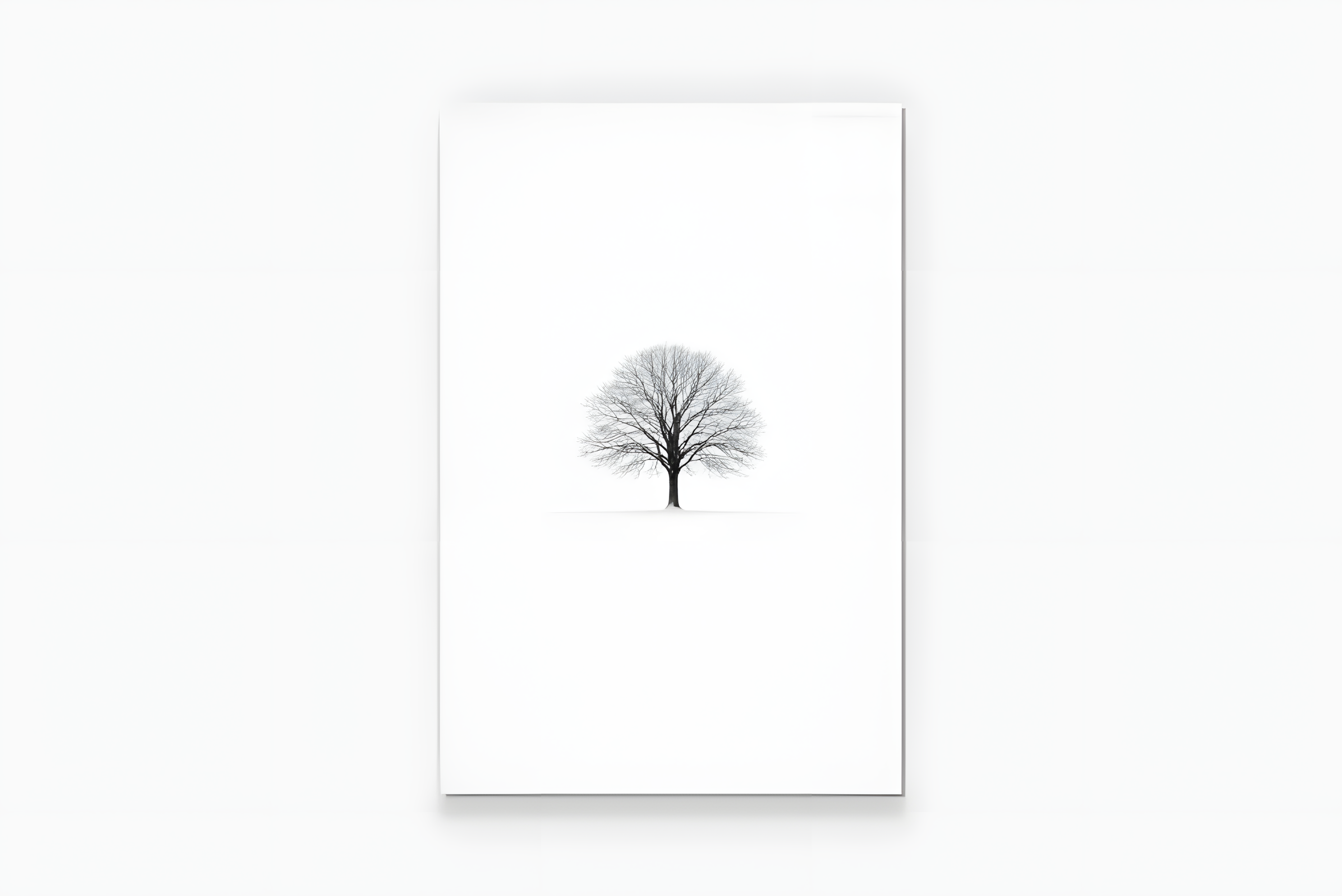 Yalnız Ağaç Cam Tablo 3