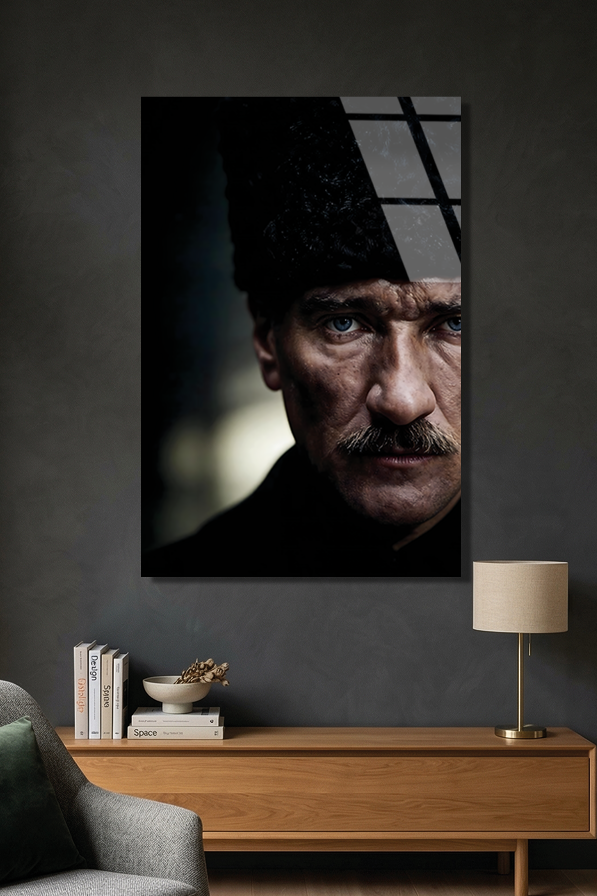 Atatürk Portre Cam Tablo | Vitraum