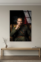 Başkomutan Atatürk Cam Tablo | Vitraum