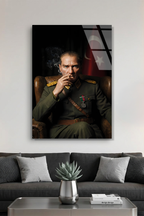 Başkomutan Atatürk Cam Tablo | Vitraum