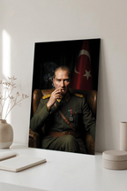 Başkomutan Atatürk Cam Tablo | Vitraum