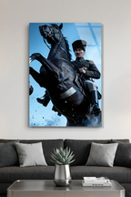 Başkomutan Mustafa Kemal Atatürk Cam Tablo | Vitraum