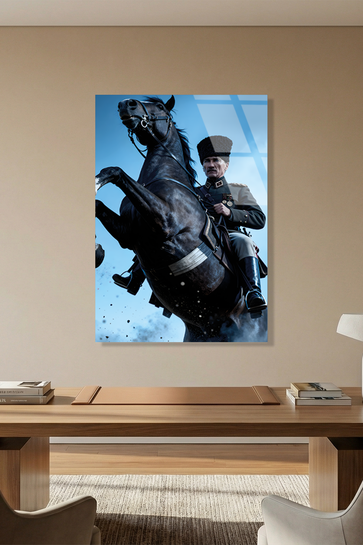 Başkomutan Mustafa Kemal Atatürk Cam Tablo | Vitraum