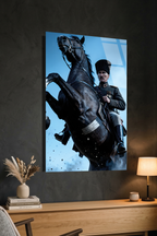 Başkomutan Mustafa Kemal Atatürk Cam Tablo | Vitraum