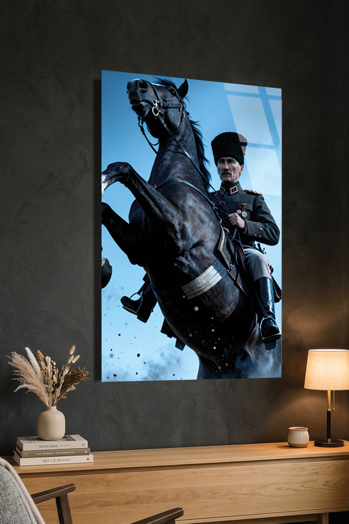 Başkomutan Mustafa Kemal Atatürk Cam Tablo | Vitraum