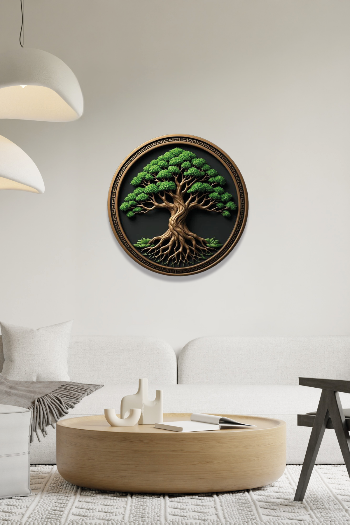 Bonsai Ağacı Modern Metal Tablo