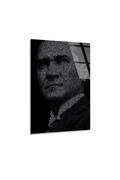 Gençliğe Hitabe Atatürk Portresi Cam Tablo | Vitraum