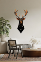 Geyik Figürü Modern Tasarim Metal Tablo