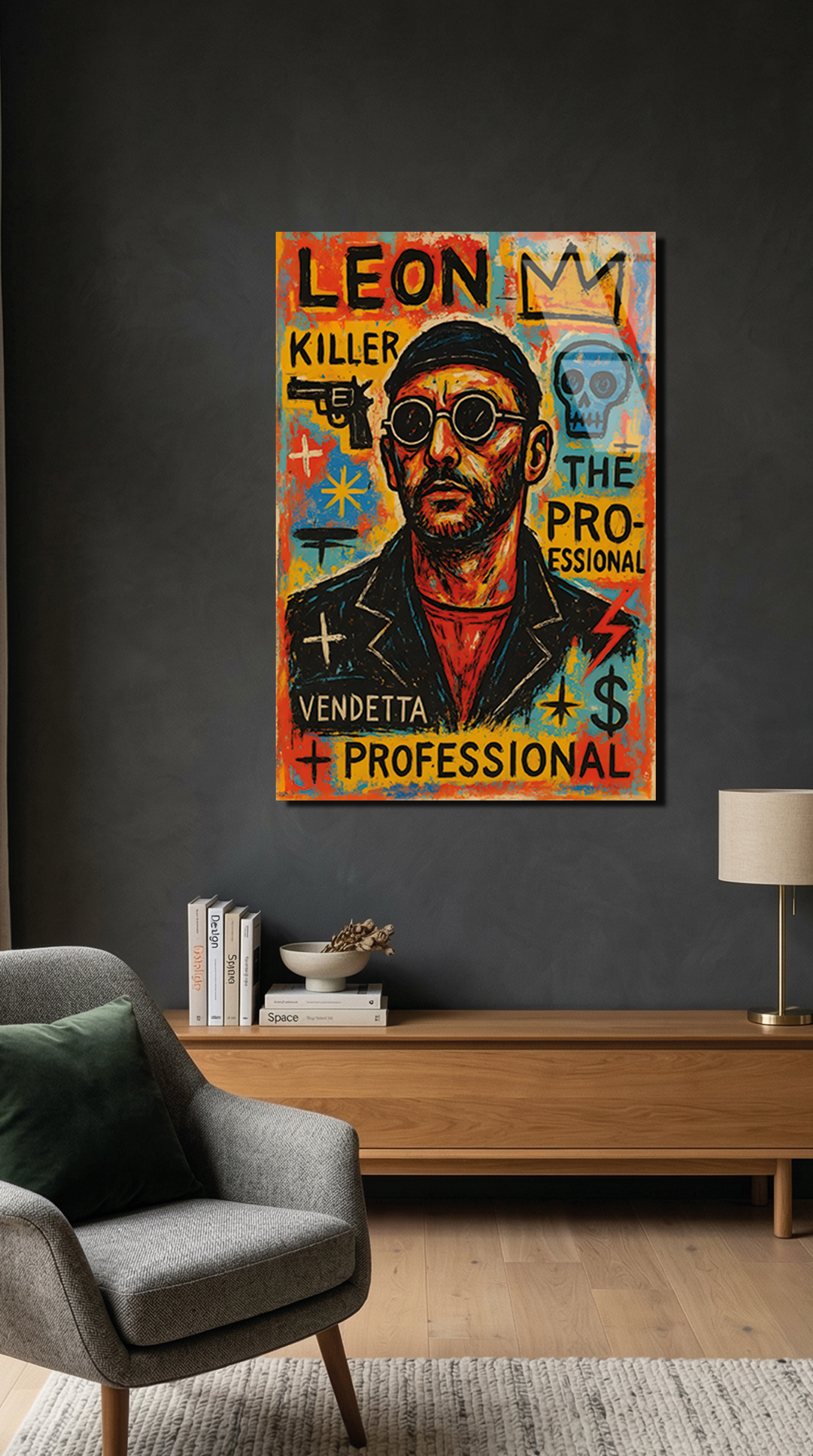 Leon The Professional Minimal Film Posteri Cam Tablo