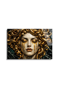 Medusa’nın Altın Bakışı Cam Tablo | Vitraum