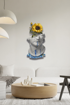 Modern Pop Art Antik Yunan Heykel Metal Tablo
