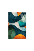 Modern Soyut Dalga Deseni Cam Tablo | Vitraum