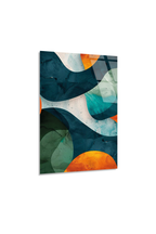 Modern Soyut Dalga Deseni Cam Tablo | Vitraum