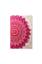 Pembe Minimalist Mandala Deseni Cam Tablo | Vitraum